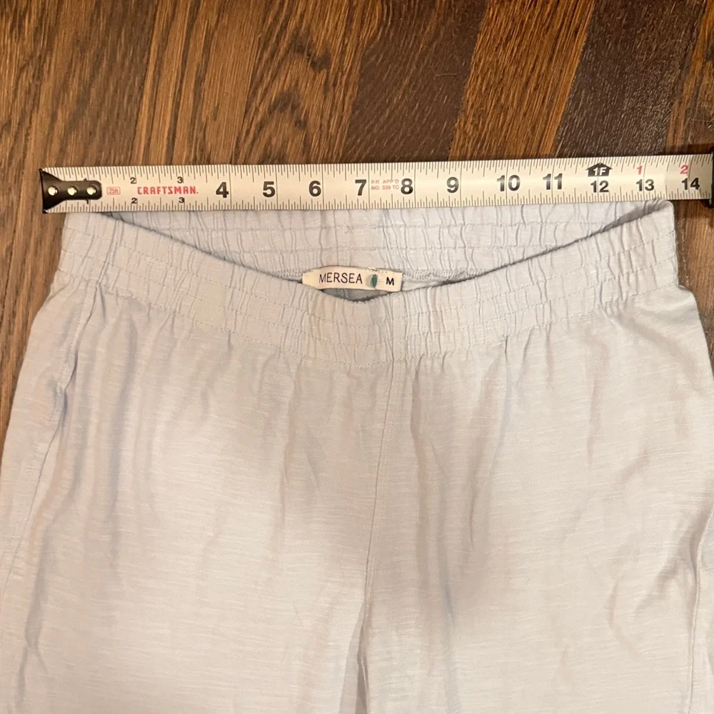 Mersea Women’s Traveler Wide Leg Pant in Light Blue - Picture 5 of 12